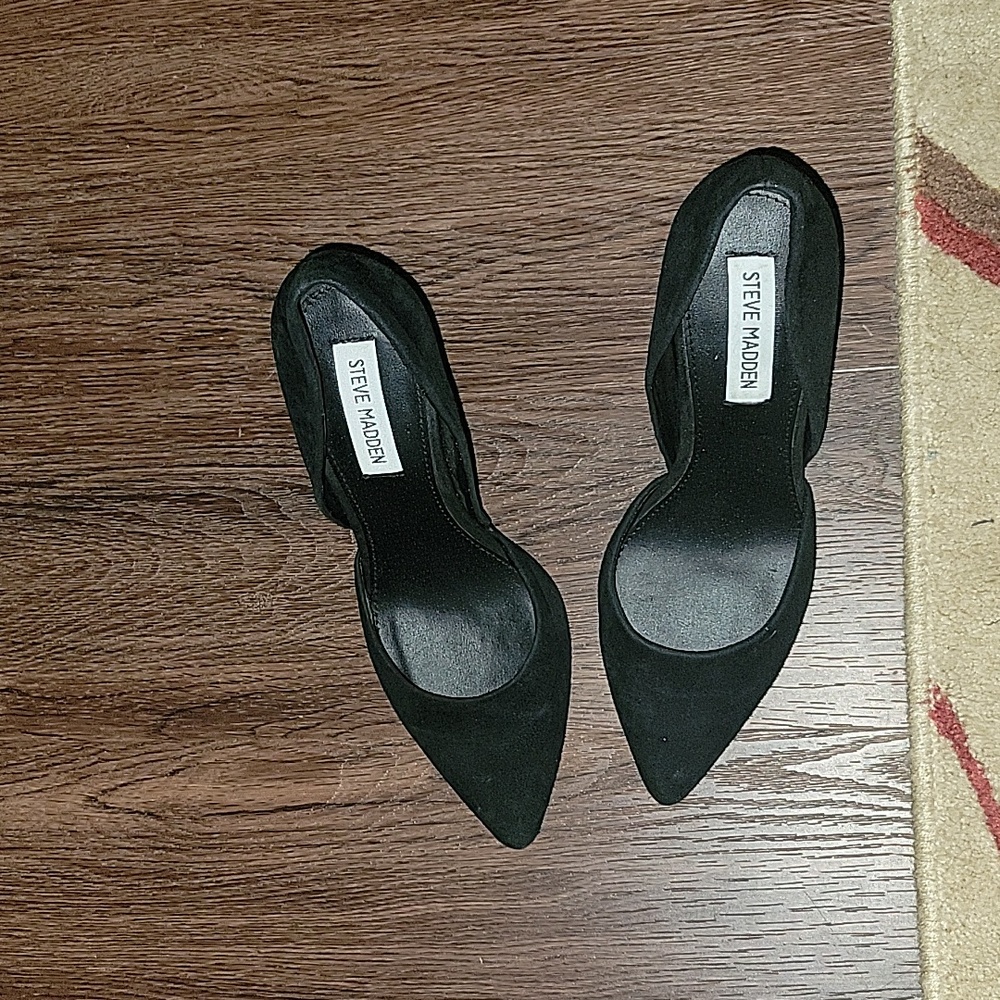 Steve Madden VARCITTY Black NEW Women’s Suede Stiletto Heel SIZE 9